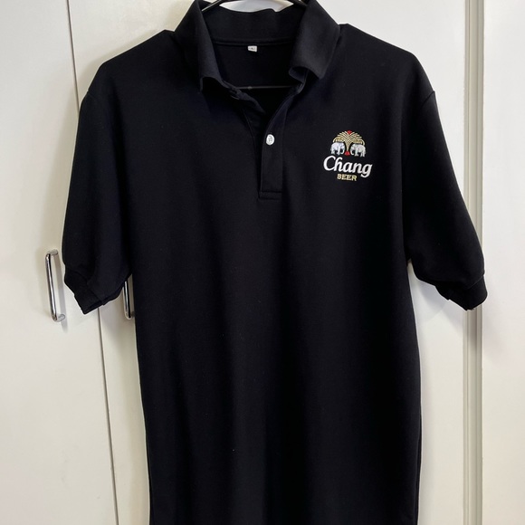 Chang Beer large polo style black shirt. - Picture 3 of 3